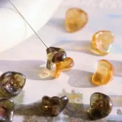 進口捷克珠12×9mm透色大號風鈴草百搭玻璃珠Diy手作手工串珠材料