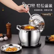 🎉可開發票🎉家用雙耳裝油盆蓋不鏽鋼濾網豬油罐大容量耐高溫儲存罐油缸