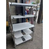 白鐵全新工作台長3尺*寬2尺*高80三層工作台+3尺1尺高75上架，整組優惠價堅固厚實.空間更多.免運費配送到府