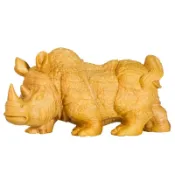 犀牛黃楊木把件-非洲三寶實木木雕家居擺件74ap41【獨家進口】【米蘭精品】