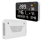 空氣監控器 PM2.5 濕度計 空氣監測儀 甲醛檢測儀 溫度計(165-LED3623 空氣品質 甲醛 溫濕度計)