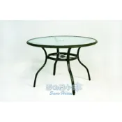 峇里島鋁合金玻璃圓桌 戶外休閒桌椅 A44L34 雪之屋