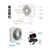 有前置網 HF-B7212 排風扇 抽風扇 勳風12吋 DC 直流變頻循環吸排扇吸排風扇 通風扇 換氣扇 電扇