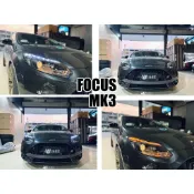 小亞車燈＊全新 FOCUS大燈 MK3 ST樣式 13 14 15 2014 2015 雙功能上燈眉 R8式樣 大燈