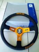 人身部品~FIA認證黑骨兩幅正SPARCO 215 350mm真皮皮方向盤只要9000~~