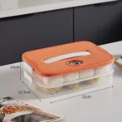 桃園出貨✈️食品級多層餃子盒家用大容量手提速凍餛飩保鮮盒生餃子專用打包盒