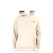 Y-3 字母標誌口袋設計卡其色連帽運動衫 大學T(男款)