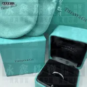 Tiffany&Co.蒂芬妮 Harmony鑽石鉑金結婚對戒-女戒 n1236-01