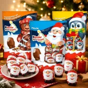 聖誕節限定🎄【甄選巧克力】🎄聖誕節糖果 Kinder進口聖誕牛奶巧克力日曆送禮老人獨立包裝節禮物