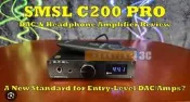 〈原裝S.M.S.L雙木三林C200Pro解碼器〉ES9039Q2M DAC XMOS XU316 + 耳擴一體機MQA