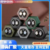和風選集 【自動上鍊】搖表器 機械錶盒 轉表器 手錶收納盒 旋轉上鍊盒 電動晃表器 六邊形雙槽設計 靜音馬達 可調轉速 送禮自用皆宜