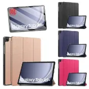 【JHS】Samsung Galaxy Tab A9+/A11+ 三折皮套鋼化貼組 X210 X230 平板保護殼