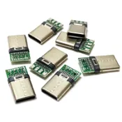 TYPE-C公頭 帶外殼 USB夾板 帶板焊線式接口 DIY插頭 數據線維修