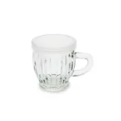 (店+)嚴選SHOP 附蓋 140cc 玻璃小啤酒杯 小飲料杯 果醬瓶 耐烤布丁杯 玻璃瓶 瓶瓶罐罐 把手玻璃瓶 T057