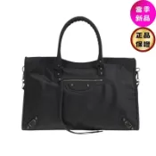 Balenciaga 808388 Le City 小羊皮大款機車包 黑色銅釦✨2026季度全新✨