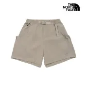 【The North Face 官方旗艦】北面女款淺棕色DWR防潑水抽繩口袋短褲｜8G022MB