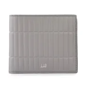 dunhill Rollagas壓紋線條LOGO皮革8卡格短夾-淺灰色