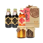 【PChome 24h購物】【黑豆桑】小資家庭必備組(厚黑金550ml*2+蘋果淳550ml*1+豆瓣醬360ml*1+黑豆豉360ml*1) R99N