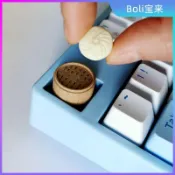 💥 限時特價｜個性蒸籠包子餃子機械鍵盤專用鍵帽客製化透光立體磁吸裝飾 禮品