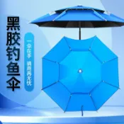 森活選物 【萬向黑膠防曬】釣魚傘 遮陽傘 防雨傘 戶外傘 垂釣傘 沙灘傘 雙層加厚透氣 超輕金屬中棒 防風加固 戶外露營必備
