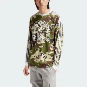 ADIDAS 大學T CAMO LS CALI HF 綠色迷彩 三線 長袖 男 IS2921