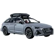 貓與鼠百貨店 【高精細模型】1:24 AUDI RS6 合金 miniature 聲光玩具車 寬體旅行車 收藏擺件 家居飾品
