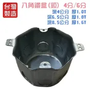 (店+)DIY合作社   八角 鐵盒 (錏BOX) 暗盒 接線盒 預埋盒 出線盒 埋入盒 BOX 4分孔 6分孔