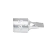 (店+)【KING TONY 金統立】專業級工具 1/4”DR. 一字起子頭套筒 5.5mm(KT201255X)