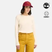 Timberland 女款白煙色休閒長袖T恤|A6187V04