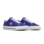 CONVERSE【授權經銷商】 男女低筒休閒鞋  麂皮 滑板鞋 ONE STAR PRO 藍紫色 A09230C