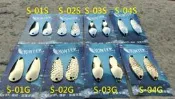 S.hunter  spoon 8g(一包兩片)湯匙路亞/旋轉亮片(溪釣河釣淡海水釣) 捲仔鯰魚曲腰吳郭魚鱸魚黑鯛
