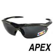 APEX 805C運動型太陽眼鏡- 灰 (抗眩光、耐撞耐扭，不易變形、美國寶麗萊偏光鏡片、抗紫外線UV400、台灣製)