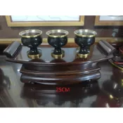 ~茶陶音刀~神桌界勞斯萊斯.二手敬茶座+茶杯.尺寸:21~25公分神明茶几 薦台.薦盒 敬神 廟會 香案桌鹿港體漢工體