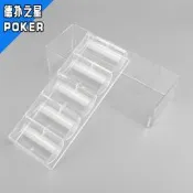 德州撲克籌碼 架子透明亞克力100碼有蓋棋牌室盒子便捷