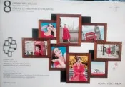 8 OPENING WALL COLLAGE 8格多尺寸相框組 #F05385