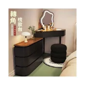 (店+)小戶型轉角梳妝台 三角實木化妝台 臥室轉角邊櫃 多功能收納化妝桌 床頭收納櫃 北歐化妝台 化妝台 簡約化妝桌