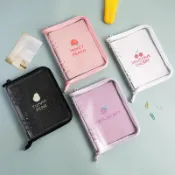 拉鍊包邊活頁本 A5 A6 手賬本 筆記本 日記本 收納本 隨身本 簡約 透明 pvc 軟殼 相冊 【BlueCat】【RC4674】
