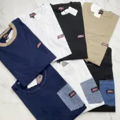 Dickies 印膠 小LOGO 經典 短袖 短Tee 拼接款 短T 口袋TEE