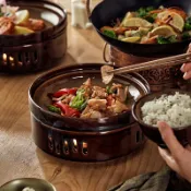 協貿國際日用品生活館 日式窯變保溫菜盤子蠟燭加熱爐碗家用陶瓷創意酒店餐具特色高級感