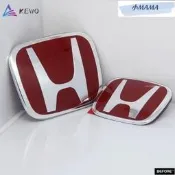 MA~ 汽車車標貼 車標 前標後標方向盤標 適用於本田思域十代九代H紅標七代八代思域九代前後紅標改裝中網車標紅章