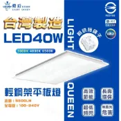 (店+)[ 台灣製造 ]40w 4000lm LED平板燈 辦公室照明 輕鋼架 無藍光 保固兩年 燈后