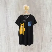  *♡*台灣設計師 寶利生/黑色/刺繡可愛棕熊.棉質上衣/適M/全新/二手衣《Anna的百寶箱》