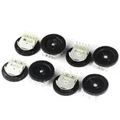 16*2MM齒輪撥盤音量電位器 B103 B503 10K 50K 單聯/雙聯 3腳5腳