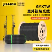 時悅商行 【台灣公司】GYXTW光纜4芯6芯8芯12芯室外單模光纖光纜光纖線鎧裝輕凱四芯八