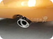【魏大顆 汽車精品】MARCH(12-17)專用 不鏽鋼尾飾管 束環固定ー排氣管套 白鐵尾管 排氣尾管 消聲器排氣管尾段