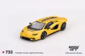 24小時發貨】MINIGT 1:64 蘭博基尼 LP 800 Countach 康塔什 黃 合金車模 733