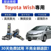 現貨 適用於【Toyota Wish】 04-16年全車系 專用進口LED大燈 9006 直上 遠燈 近燈 車燈 超亮