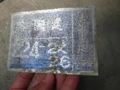 早期----眷村拆遷---鋁製---門牌--擺飾用途---13.5x9公分--------224