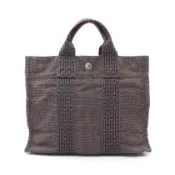 【DOKODEMO】【二手】愛馬仕 HERMES 托特包 Herline PM 灰色帆布 Herline 托特包 PM 灰色 女士二手 B