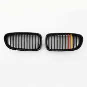 BMW F10 F18 520i 528i 535i 2010-2016專用水箱護罩（亮黑單線紅黃線）-極限超快感